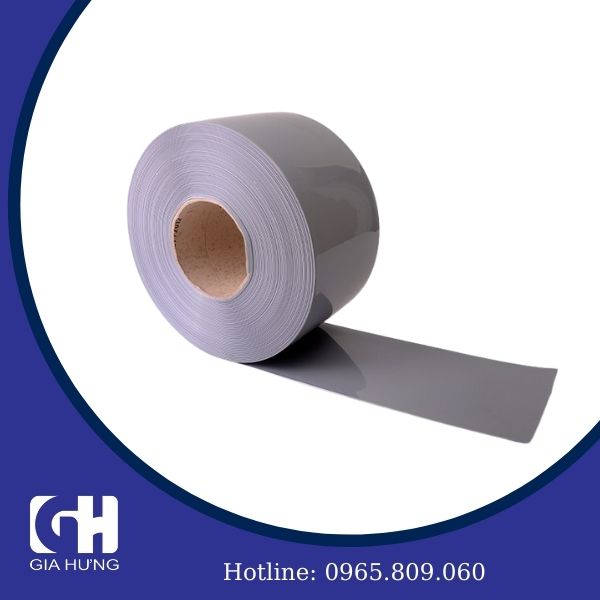 Cuộn nhựa PVC màu ghi xám